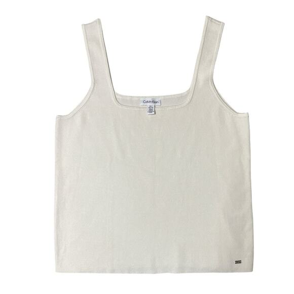 Calvin Klein Vintage Cream Knit Sweater Set XL - Picture 2 of 14